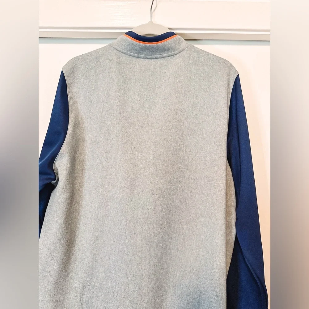 Nike Men's Houston Astros Dry Fit Gray Blue Game Performance Full Zip Jacket - Picture 7 of 14
